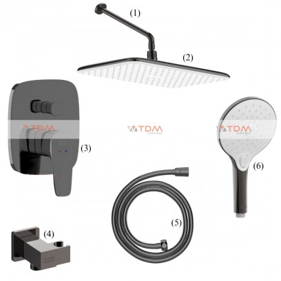 Bộ Sen American WF-1721HG FFAS9909HG FFASS515HG FFAS9143HG WF-9127HG WF-9H11HG Âm Tường Màu Xám Đen