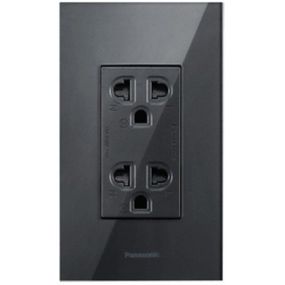 Công Tắc Ổ Cắm Halumie Xám Ánh Kim MYH