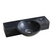 Chậu Rửa Mặt Lavabo Mini Kanly Đá Treo Tường Màu Đen