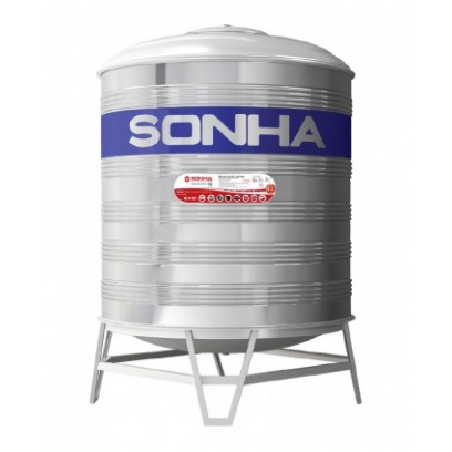 Bồn Nước Inox Sơn Hà 3000L Đứng Phi 1380