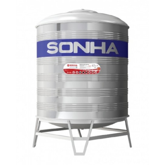 Bồn Nước Inox Sơn Hà 3000L Đứng Phi 1380