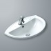 Chậu Rửa Lavabo Inax L-2396V Âm Bàn Dương Vành Chậu Rửa Lavabo