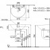 Bộ chậu rửa mặt lavabo Inax L-288V/L-288VC treo tường chân ngắn