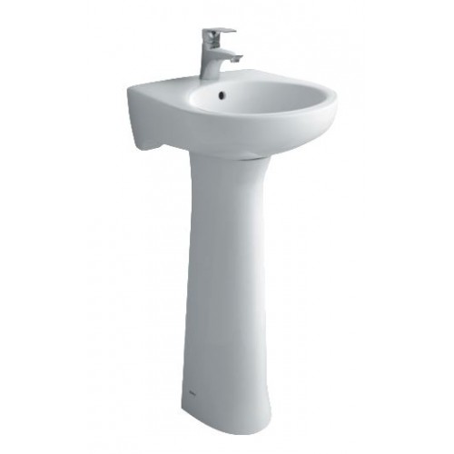 Bộ chậu rửa mặt lavabo Inax L-282V/L-284VD treo tường chân dài - Tuấn Đức