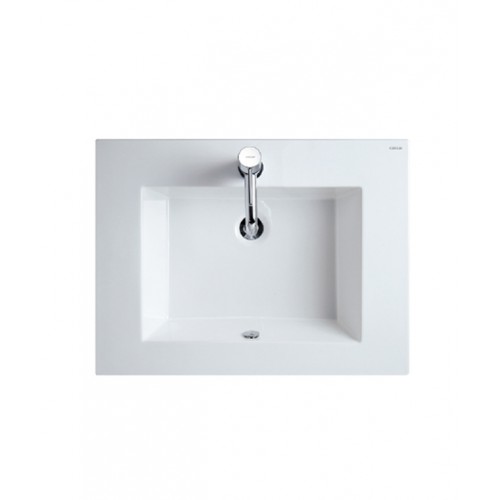 Chậu rửa mặt Lavabo liền bàn CAESAR LF5030 dương vành