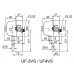 Van xả nhấn tiểu nam INAX UF-4VS ống cong