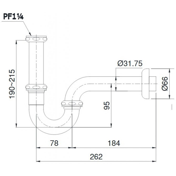 Ống thải xả nước lavabo co chữ P TOTO TVLF402 (THX1A-3N) - Tuấn Đức