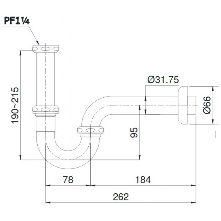 Ống Xả Nước Chữ P TOTO TVLF402 (THX1A-3N) Phụ Kiện Vòi Chậu