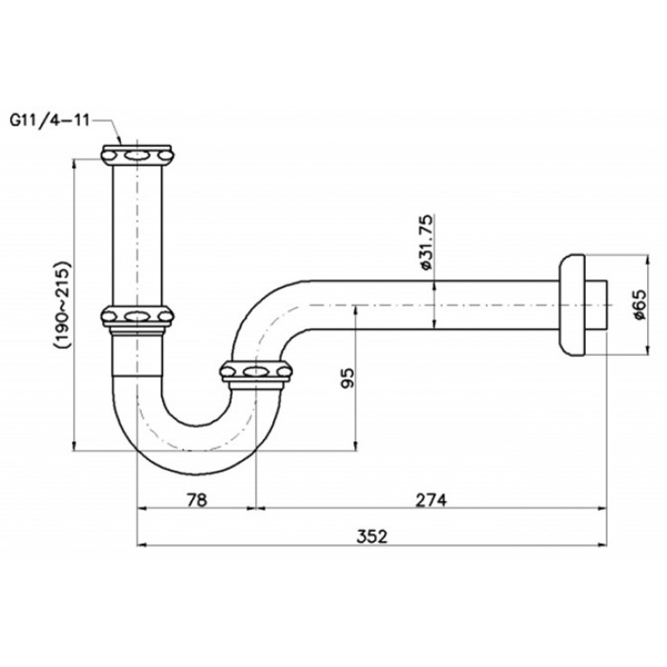 Ống Xả Nước Chữ P TOTO TVLF404 (THX1A-6N) Phụ Kiện Vòi Chậu