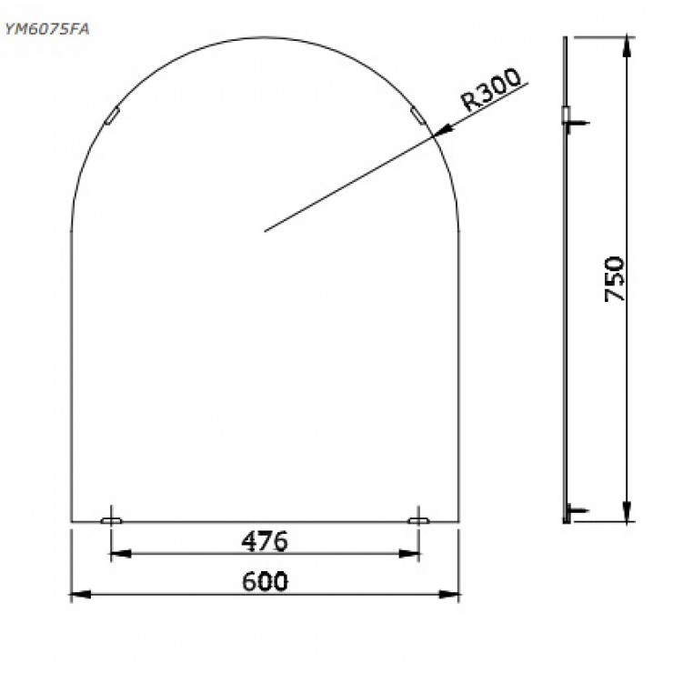 Gương Phòng Tắm TOTO YM6075FA Chống Mốc