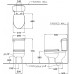 Bồn Cầu COTTO C1163 Hai Khối Vadoria Xả Gạt Bồn Cầu Vệ Sinh