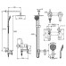 Bộ Cây Sen Phun Mưa American Standard WF-9089E Simplica Vòi Sen Cây