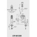 Vòi chậu rửa mặt lavabo INAX LFV-6012SH (LFV6012SH) nóng lạnh cổ cao