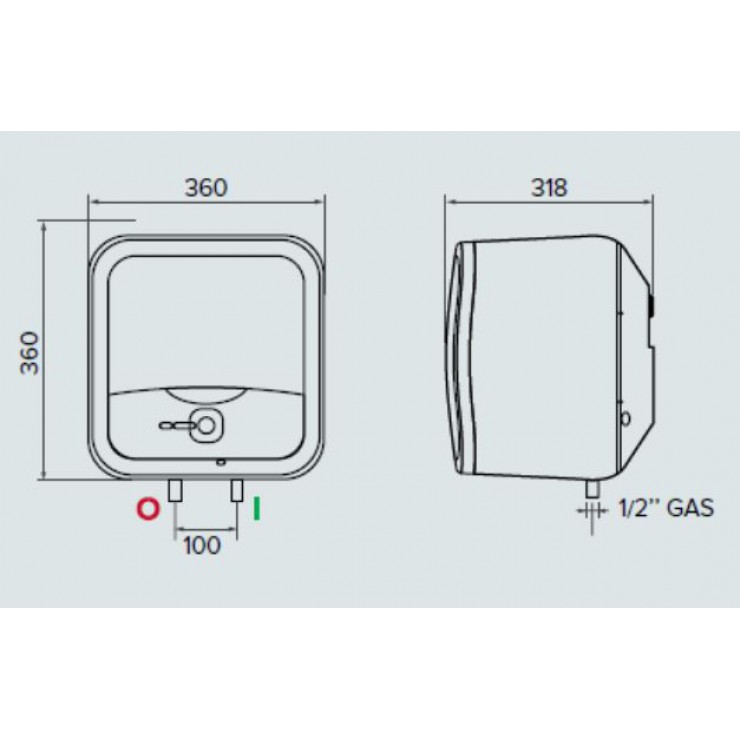 Máy Nước Nóng Ariston Andris2 R 15 Lít Gián Tiếp