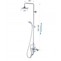 Vòi Sen Cây CAESAR S488C Nóng Lạnh 