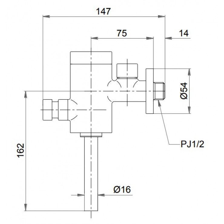 Van Xả Nhấn Bồn Tiểu Nam TOTO TX501U