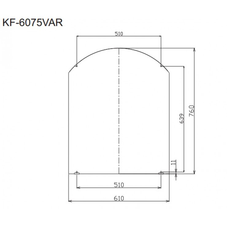 Gương phòng tắm Inax KF-6075VAR tráng bạc 600x750 mm - Tuấn Đức