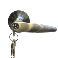 Khóa Tròn Gạt Yale VL6537 US15 Bạc Cửa Phòng 