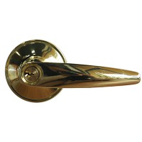 Khóa Tròn Gạt Yale VL6537 US3 Vàng Đồng Cửa Phòng