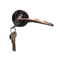 (HBH) Khóa Tròn Gạt Yale VL8327 US11 Đồng Đỏ Cửa Phòng 