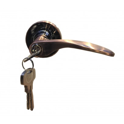 Khóa Tròn Gạt Yale VL8327 US11 Đồng Đỏ Cửa Phòng 