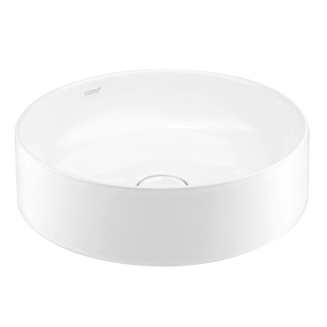 Chậu Lavabo COTTO C003407 Đặt Bàn Sensation Round Chậu Rửa Lavabo