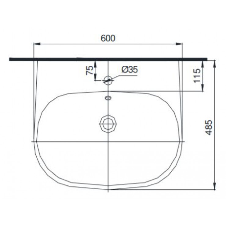 Bản vẽ kỹ thuật bồn rửa mặt TOTO LW196K 