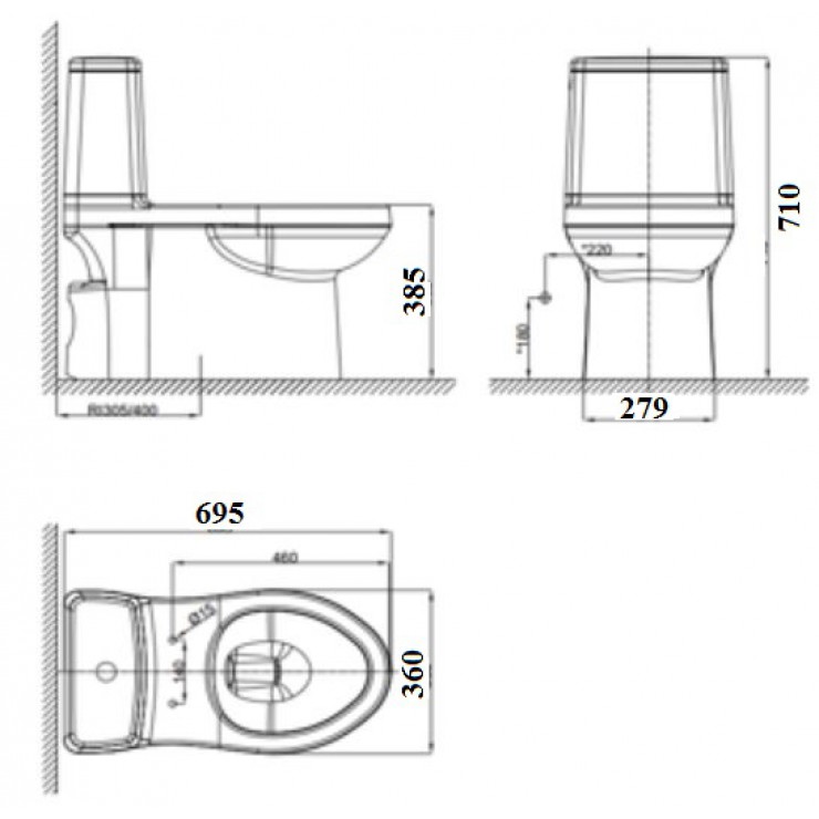Bồn Cầu American Standard VF-1858S3 Nắp Rửa Cơ Bồn Cầu Vệ Sinh