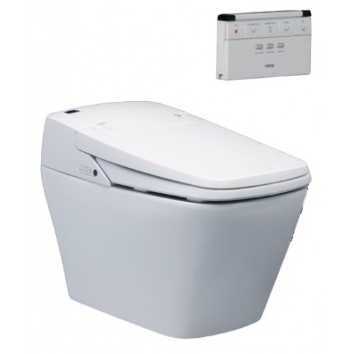 Bồn cầu thông minh Caesar CA1380H - Xí bệt bàn cầu tự xả nước - Tuấn Đức