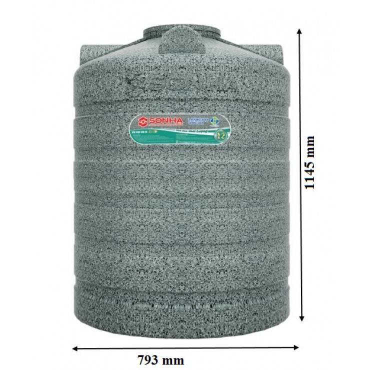 Bồn Nước Nhựa Sơn Hà 500L Vân Đá
