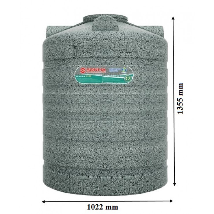 Bồn Nước Nhựa Sơn Hà 1000L Vân Đá