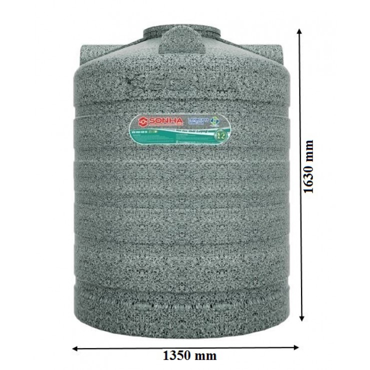 Bồn Nước Nhựa Sơn Hà 2000L Vân Đá