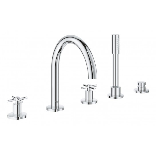 Vòi Bồn Tắm Atrio Grohe 19923003 5 Lỗ Bộ Vòi Sen Bồn Tắm