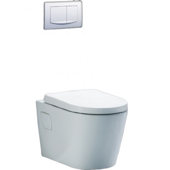 Bồn Cầu CAESAR CPT1503 Treo Tường Thùng Nước Âm Bồn Cầu Vệ Sinh