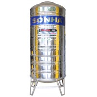 Bồn Nước Sơn Hà Inox 7000L Đứng SUS 304 Ø 1,7m