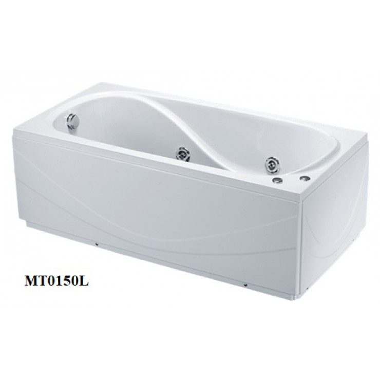 Bồn Tắm Nằm Caesar Mt0150L/R Massage Có Chân Yếm 1.5 Mét - Tuấn Đức