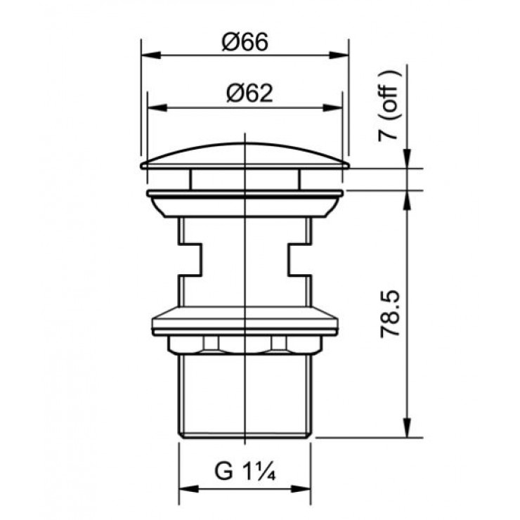 Bộ Xả Nhấn Cho Lavabo TOTO T6JV6 Phụ Kiện Vòi Chậu