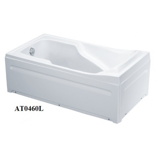 Bồn tắm nằm 1.6m AT0460LR Caesar có chân có yếm bon-tam-nam-16m-at0460lr-caesar-co-chan-co-yem