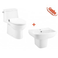 Combo Cotto 3 Trọn Bộ Bồn Cầu Và Lavabo C1142 + C0141/C4241