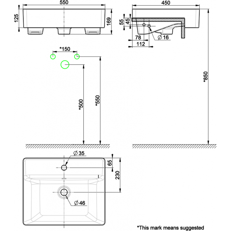 Chậu Rửa Bán Âm American WP-F419 Acacia E Supasleek