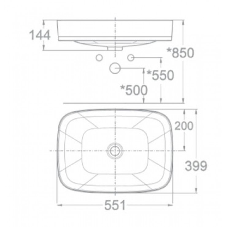 Chậu Rửa Đặt Bàn American WP-0628 Signature Chậu Rửa Lavabo