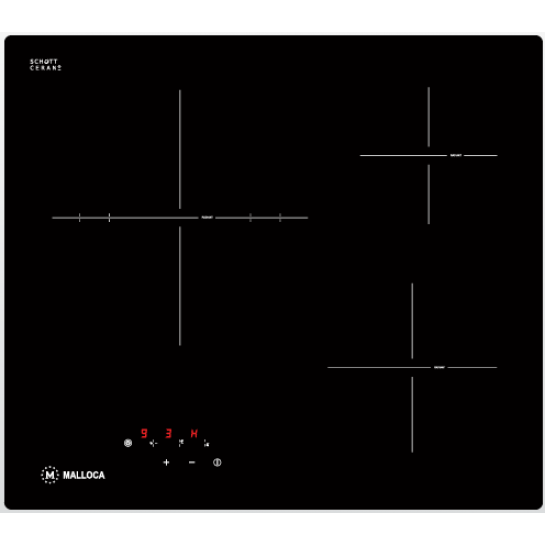 Bếp Điện Hồng Ngoại Malloca MR 593 Có 3 Vùng Nấu