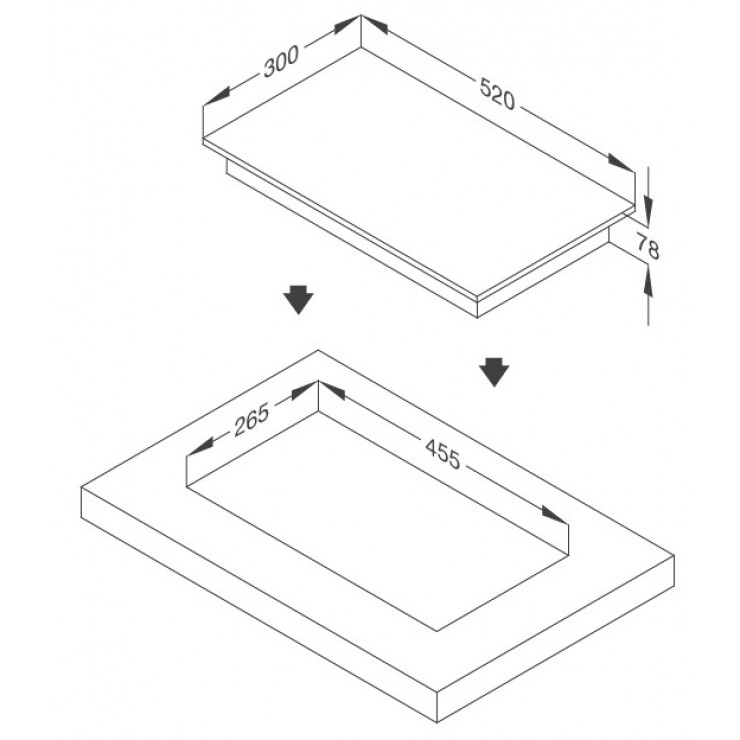 Bếp Ga Malloca MDG 301 Mặt Kính 1 Bếp Domino