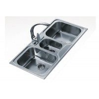 Chậu Rửa Teka Classic 2½B 10119080 2 Hộc Lớn 1 Hộc Nhỏ 1000x500 mm