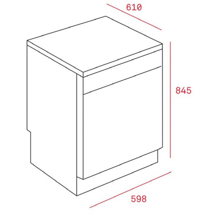 Máy Rửa Chén Teka LP8 820 40782360 Đứng Độc Lập