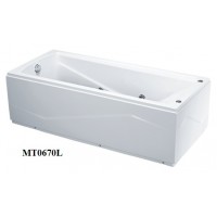 Bồn Tắm Massage 1.7M Chân Yếm CAESAR MT0670L/R