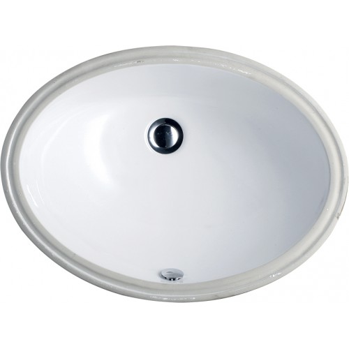 Chậu rửa mặt lavabo Caesar L5113 âm bàn đá oval 530x390mm - Tuấn Đức