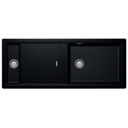 Bồn Rửa Chén Hafele HS19-GKD2S120 570.35.340 Đá Hai Hộc Màu Đen