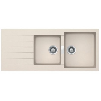 Chậu Bếp Đá Hafele HS19-GED2S80 570.35.470 Hai Hộc Màu Kem