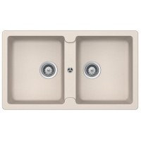 Chậu Bếp Đá Hafele HS19-GEN2S90 570.36.400 Hai Hộc Màu Kem